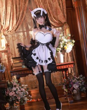 网红COS 水淼aqua – Noshiro maid