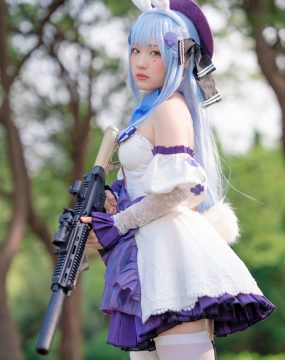 网红COS Mime弥美 – 少女前线 HK416